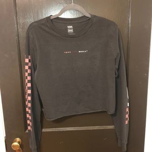 vans cropped long sleeve never worn
